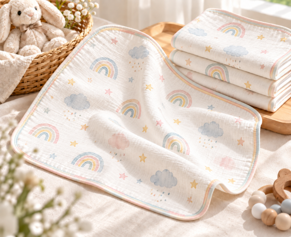 JESMARY – Khăn Sữa Sợi Tre Cao Cấp: Giải Pháp Cung Ứng Hoàn Hảo Cho Các Thương Hiệu Mẹ Và Bé