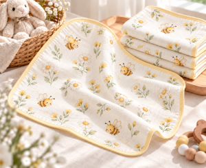 JESMARY - Khăn Sữa Sợi Tre Mềm Nhẹ, Thấm Hút Tốt, Đồng Hành Cùng Bé Trong Sinh Hoạt Hằng Ngày