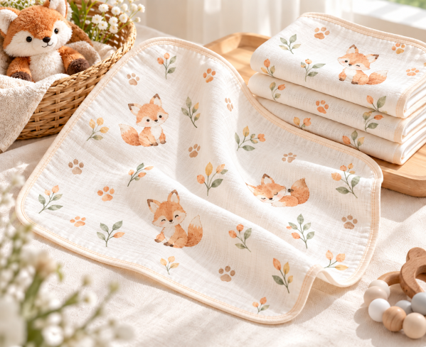 JESMARY - Sản xuất khăn sữa đa lớp (2 lớp, 3 lớp, 4 lớp) giá sỉ tận xưởng