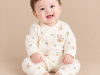 JESMARY - Muslin Button-Front Newborn Shirt, Soft and Breathable for Easy Dressing