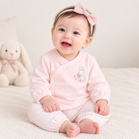 JESMARY - Bộ Sơ Sinh Vải Lanh Cotton Siêu Nhẹ Thoáng Mát, Phù Hợp Cho Ngày Nóng