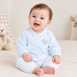 JESMARY - Áo Sơ Sinh Cotton Hai Lớp Mềm Nhẹ, Màu Sắc Dịu Nhẹ, Giữ Ấm Cho Bé