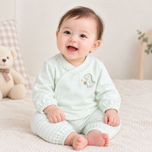 JESMARY - Bộ Sơ Sinh Họa Tiết Hoa Nhí Trên Nền Pastel, Mềm Mịn Và Đáng Yêu Cho Bé Gái