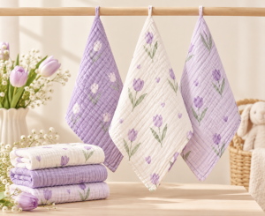 JESMARY - Khăn Sữa Muslin Đa Năng, Tiện Lợi Cho Bé Và Gia Đình