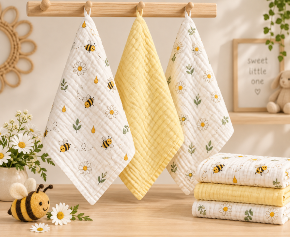 JESMARY - Sản Xuất Khăn Sữa Muslin Theo Thiết Kế, Tạo Dấu Ấn Riêng Cho Thương Hiệu