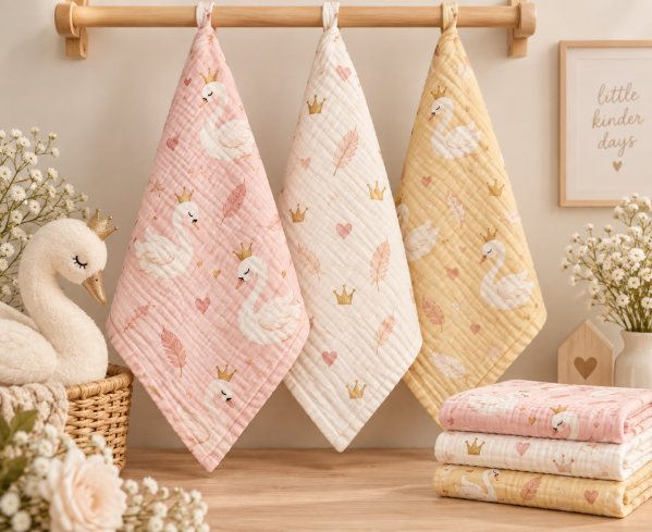 JESMARY - Khăn Sữa Muslin Đa Dạng Kiểu Dáng, Đáp Ứng Nhu Cầu Đặt Sản Xuất