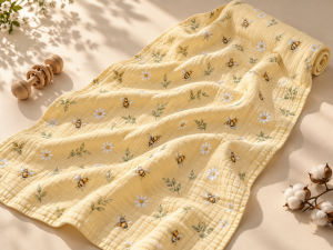 JESMARY - Khăn Tắm Muslin Cho Bé Thấm Hút Tốt, Mềm Mịn, Làm Khô Người Nhẹ Nhàng Mà Không Cần Lau Chà Mạnh